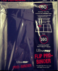 Ultra-PRO 4 pocket Black Flip Pro-Binder